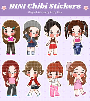 BINI | Chibi Sticker Sheet